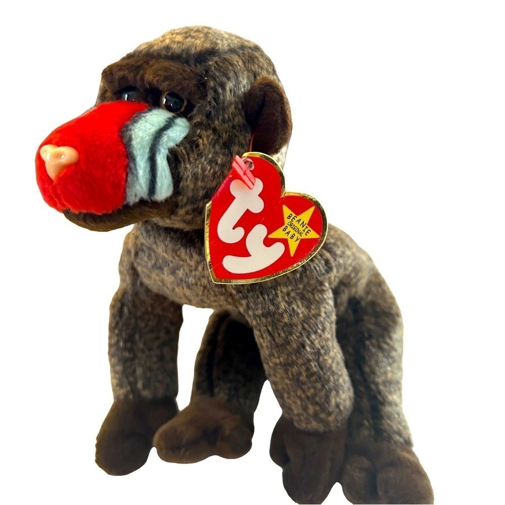 Beanie Babies CHEEKS Rare 1st Edition Collectible Tag Errors Retired PE Pellets